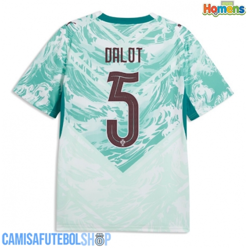 Camisa de time de futebol Portugal Diogo Dalot #5 Replicas 2º Equipamento Mundo 2026 Manga Curta